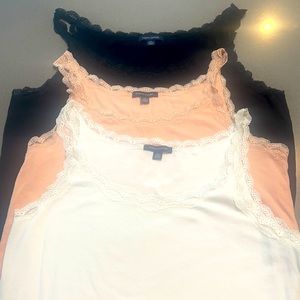 Set of 3 Tommy Hilfiger tank camisoles.